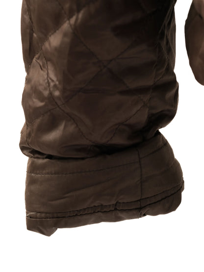 Excellent MaxCo Gray Quilted Jacket Size L Women's Polyester