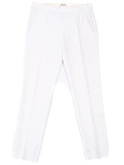 Good Moschino White Trousers Size M Triacetate Women