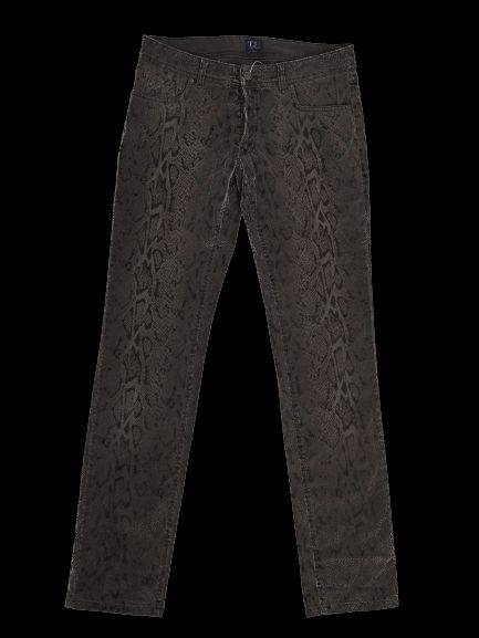 trussardi women's excellent condition combined snake-pattern pants size l