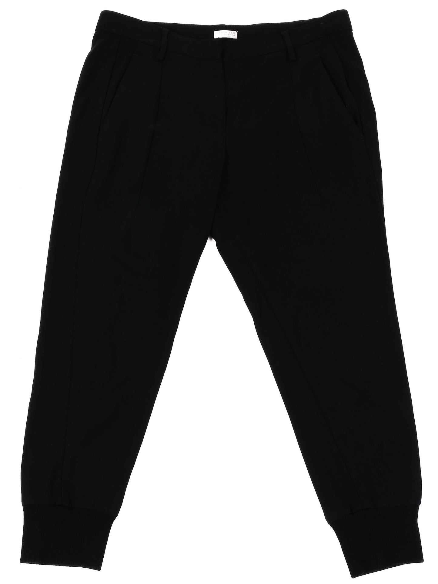 excellent brunello cucinelli black wool pants size m