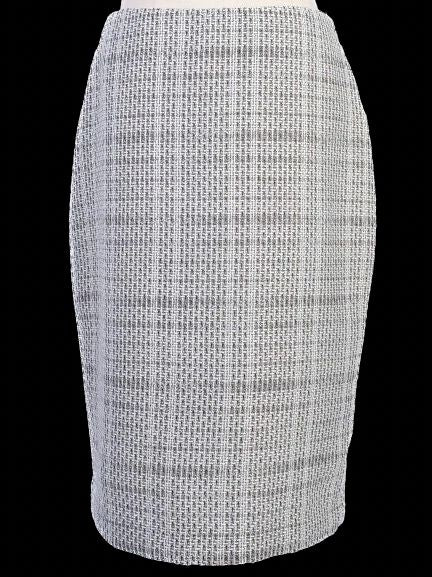 excellent karl lagerfeld gray tweed pencil skirt size xs