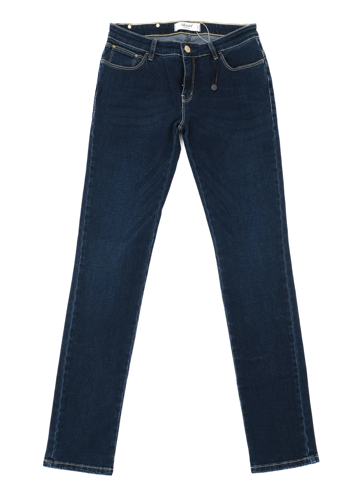 excellent blumarine womenõs dark blue denim jeans size m