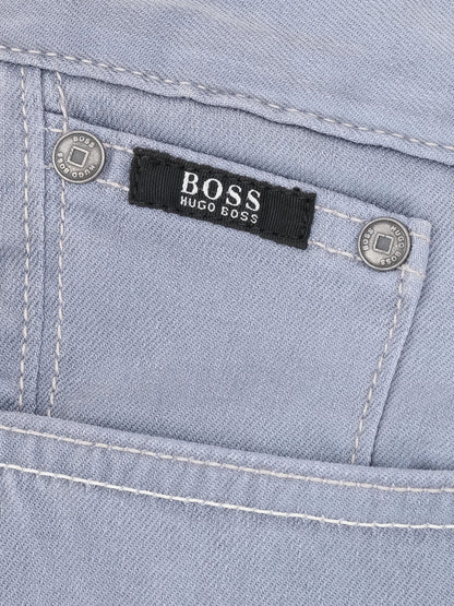 Excellent Hugo Boss Gray Jeans Size L Men's Elastane