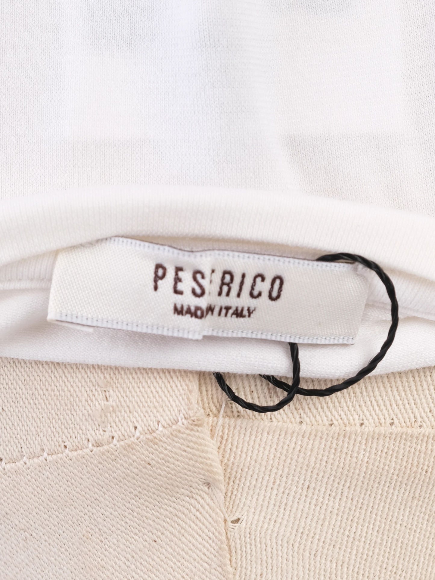 excellent peserico women's white nylon long sleeve top size l