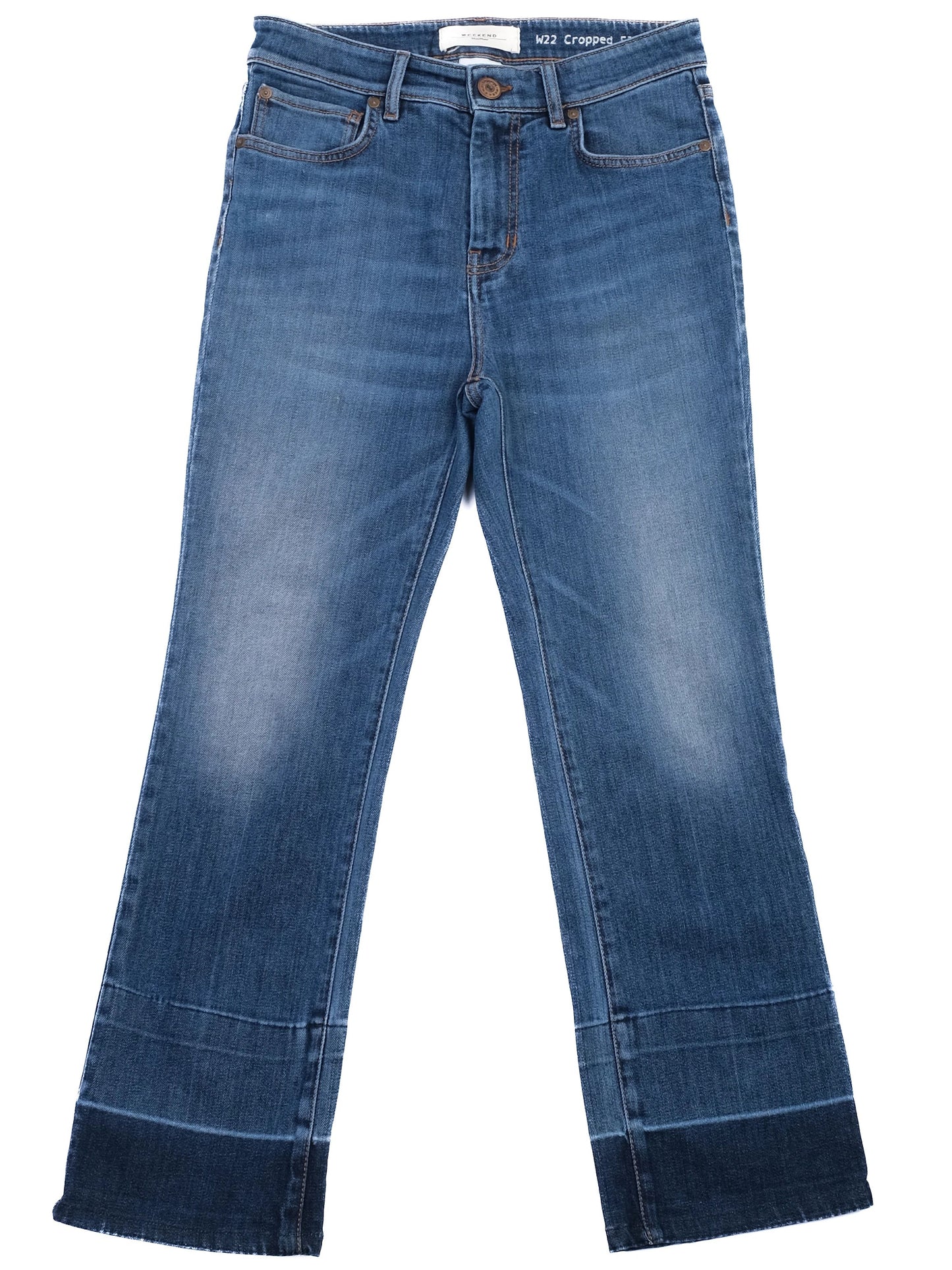 weekend maxmara blue cotton jeans size s excellent condition