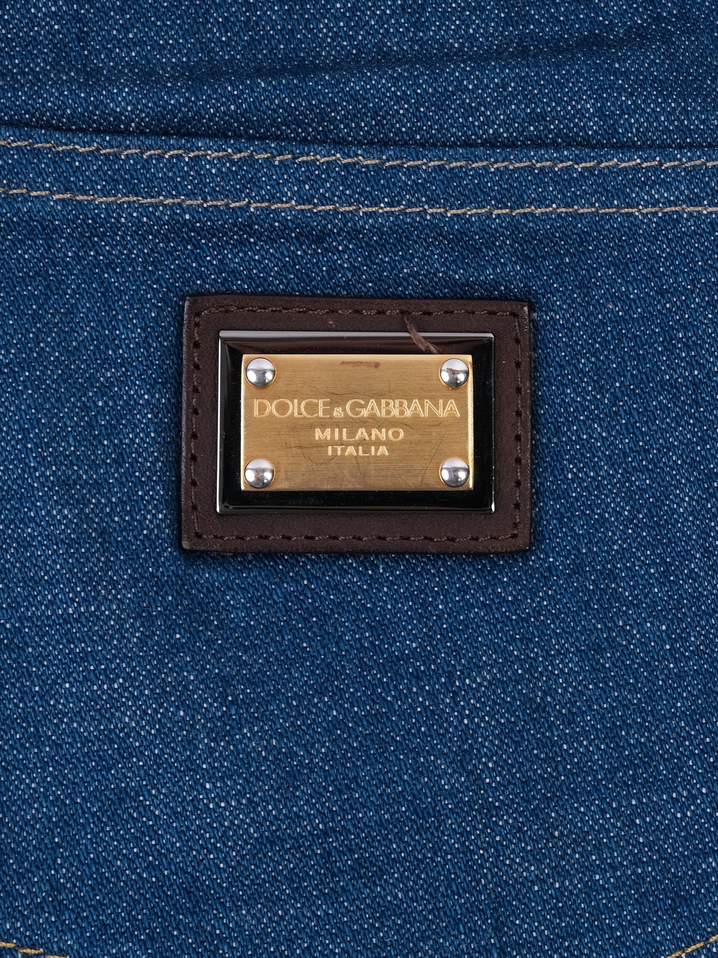 excellent dolce gabbana blue jeans women xl made in italy