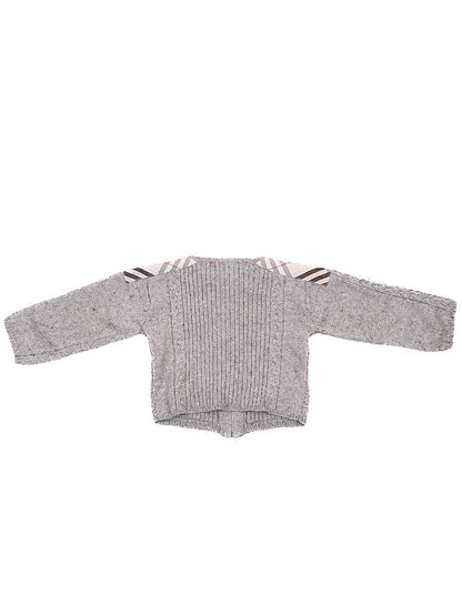 Excellent Burberry Gray Knitted Sweater for Kids Size 12 Months