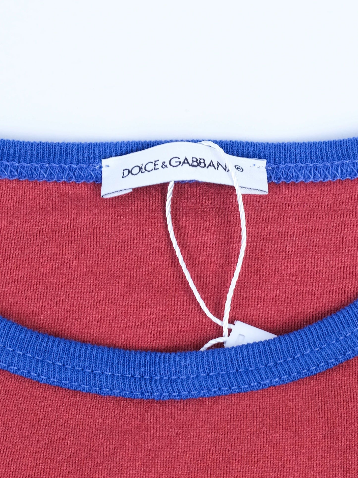 excellent dolce gabbana red cotton kids t-shirt size 12