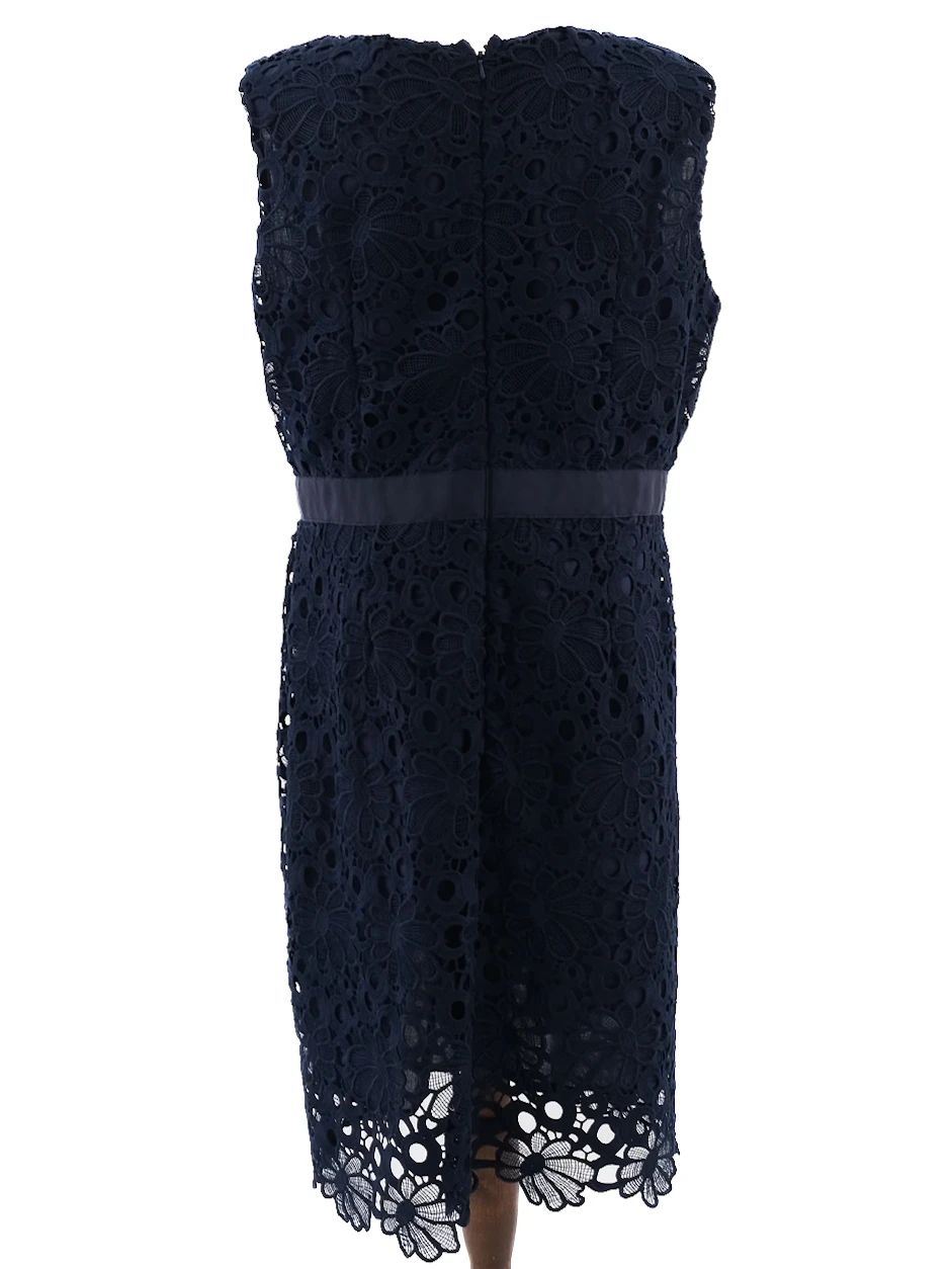 excellent gerard darel blue lace dress size xxl floral pattern
