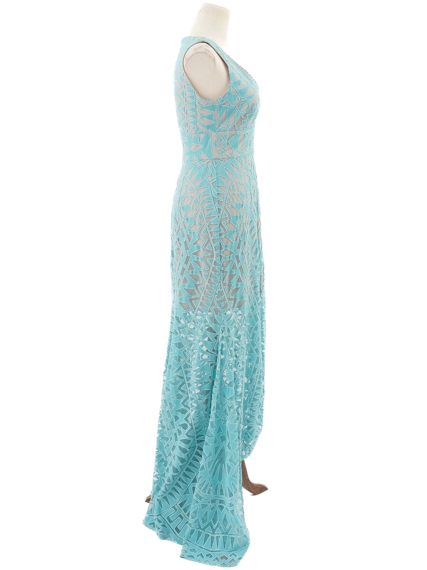 bcbgmaxazria excellent condition blue sleeveless dress size xs