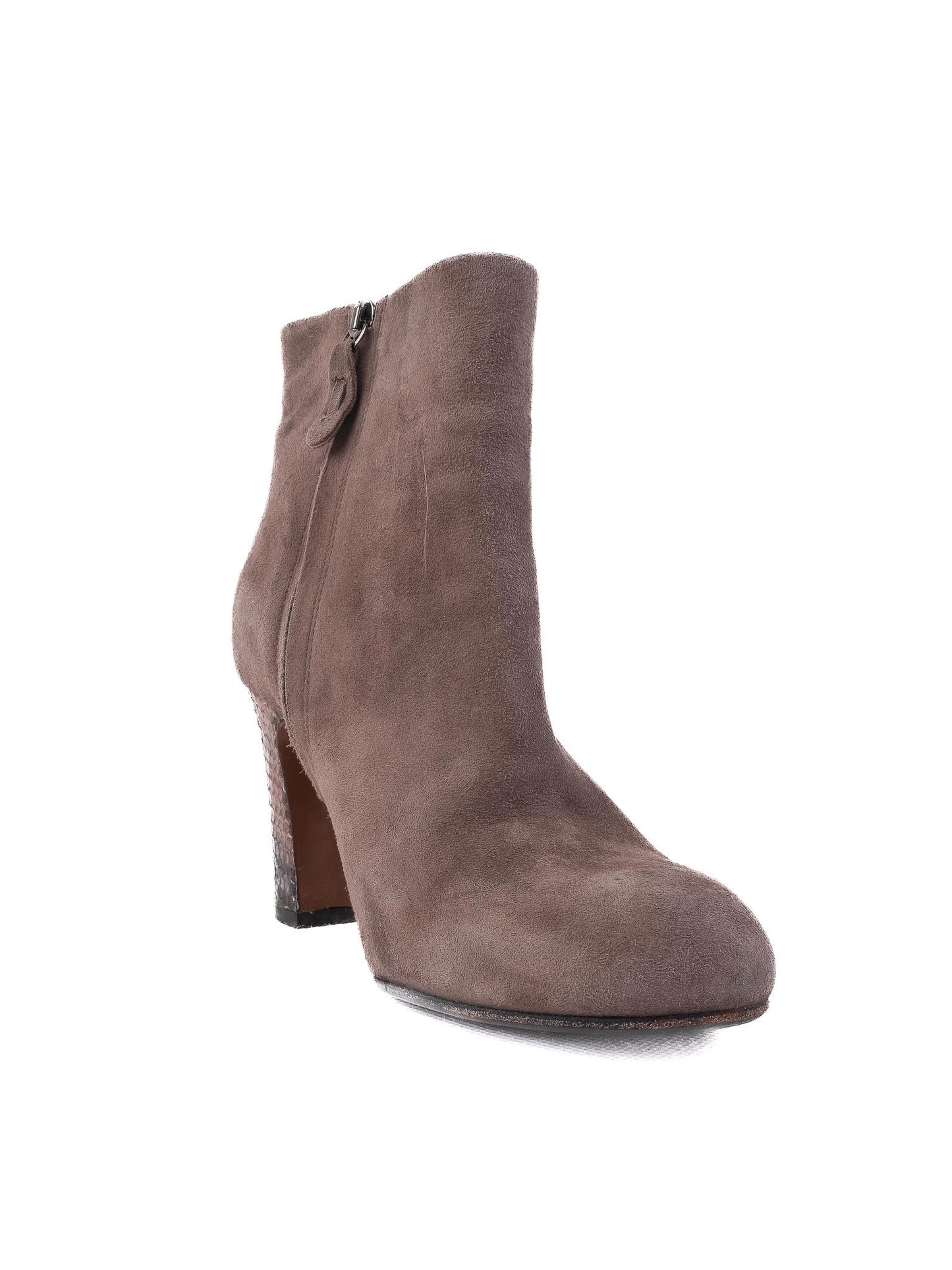 average marella orange genuine suede ankle boots size 37