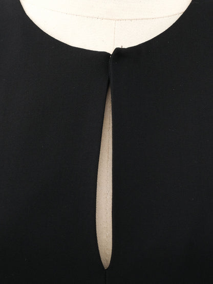 Excellent Marella Black Wool Dress with Lace Detailing Size N/A