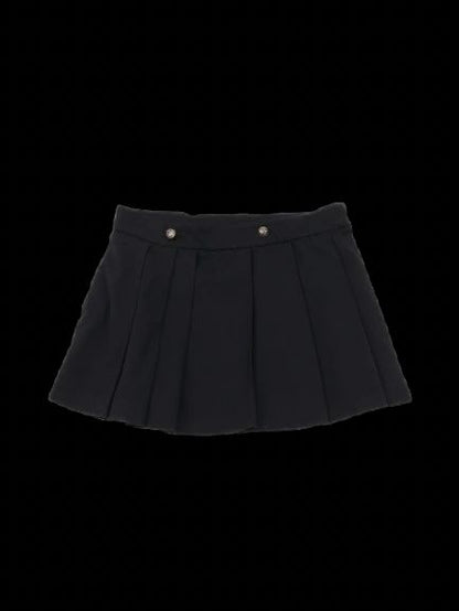 Sportmax Black Pleated Wool Skirt Excellent Condition Size N/A