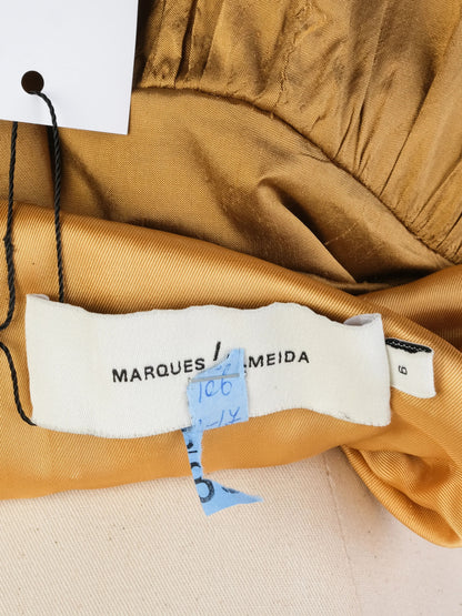 Excellent Marques'Almeida Orange Silk Skirt Size M