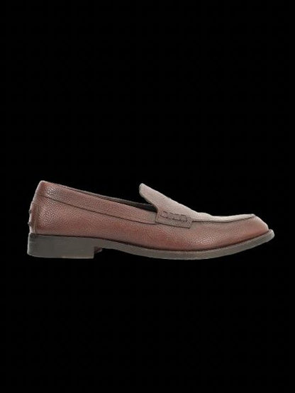Excellent Tod's Leather Loafers in Orange Size 45 for Men