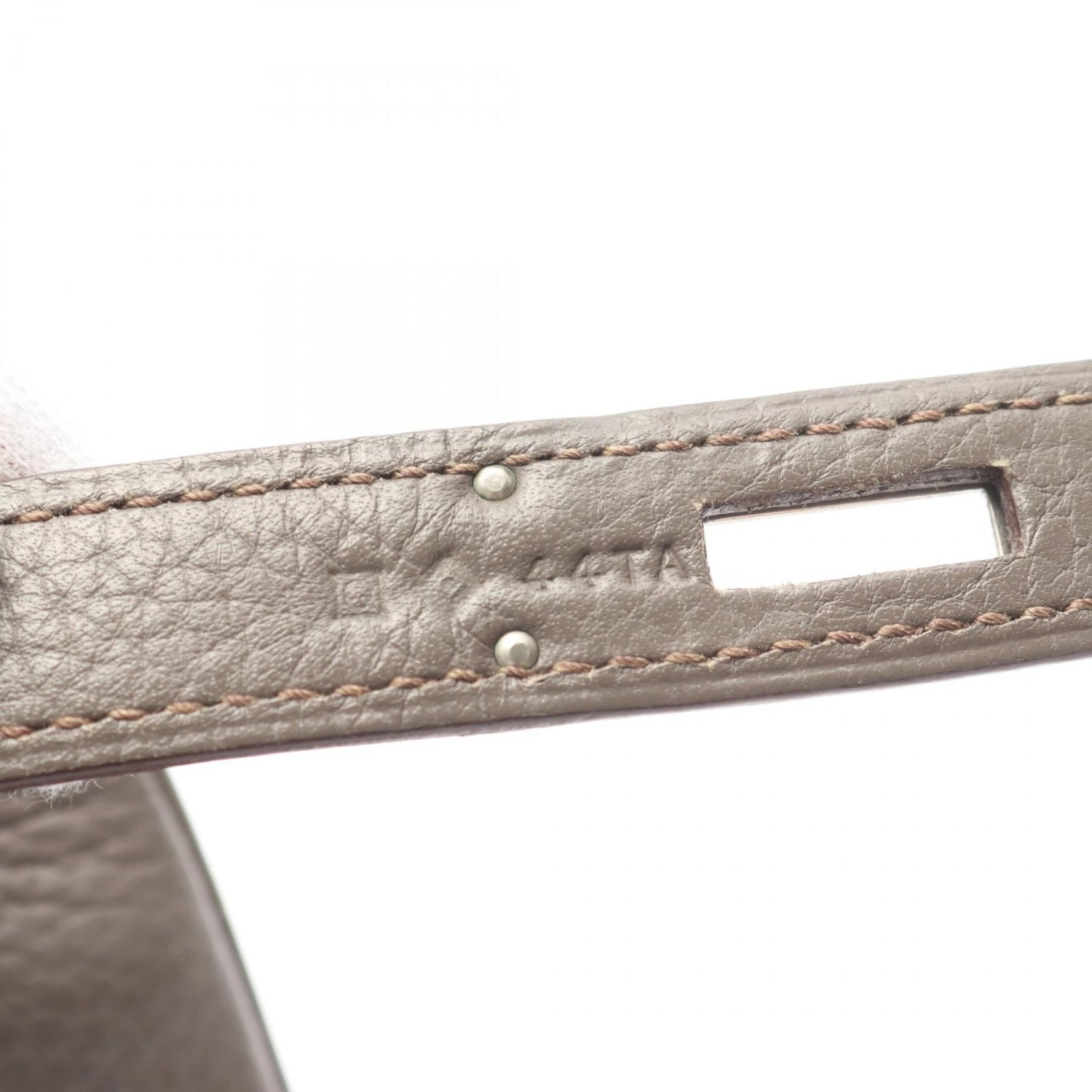 Hermes Kelly 35 Handbag Etain Brown Leather Taurillon Clemence