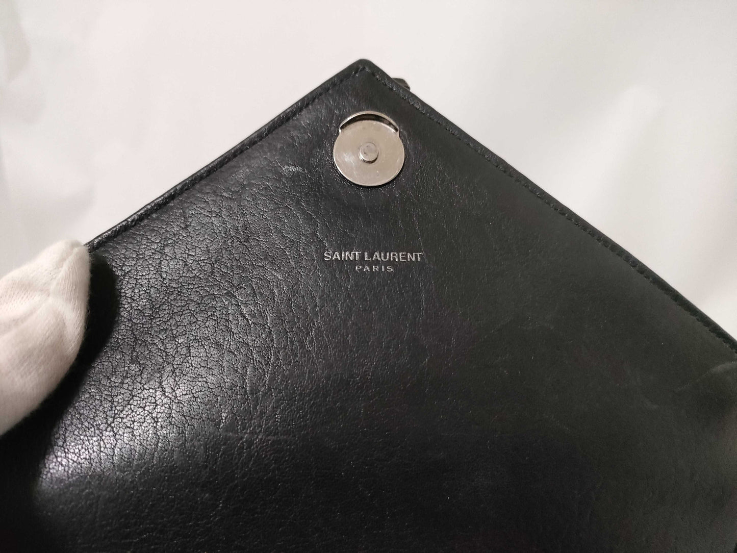 yves saint laurent medium college bag, sheepskin matelasse