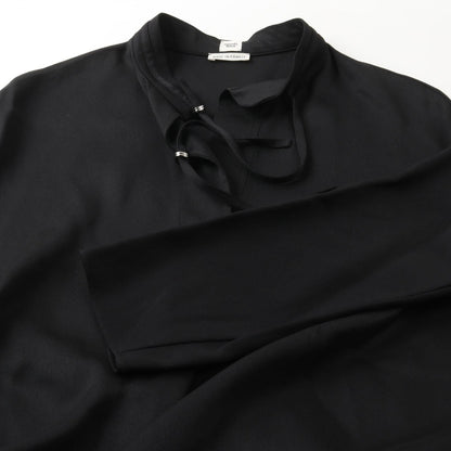 Hermes Dress Black Rayon Silk