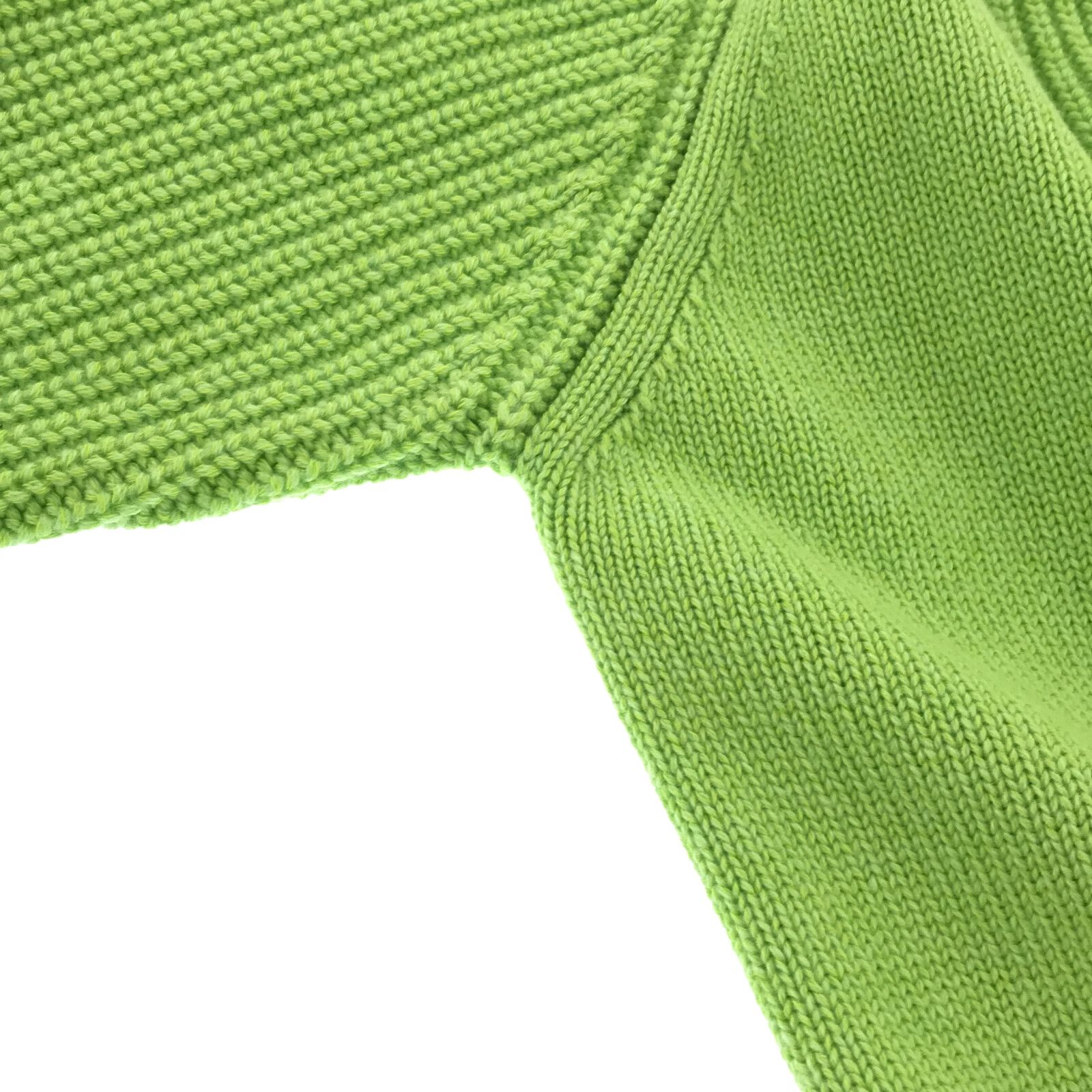 Hermes Cardigan Knitwear Jacket Cashmere Cotton Green  34