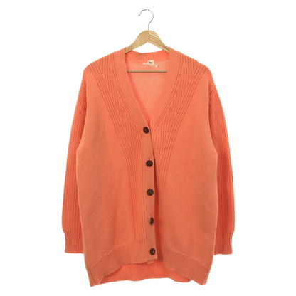 Hermes Jacket Knitwear Cardigan Cashmere Cotton Orange  34