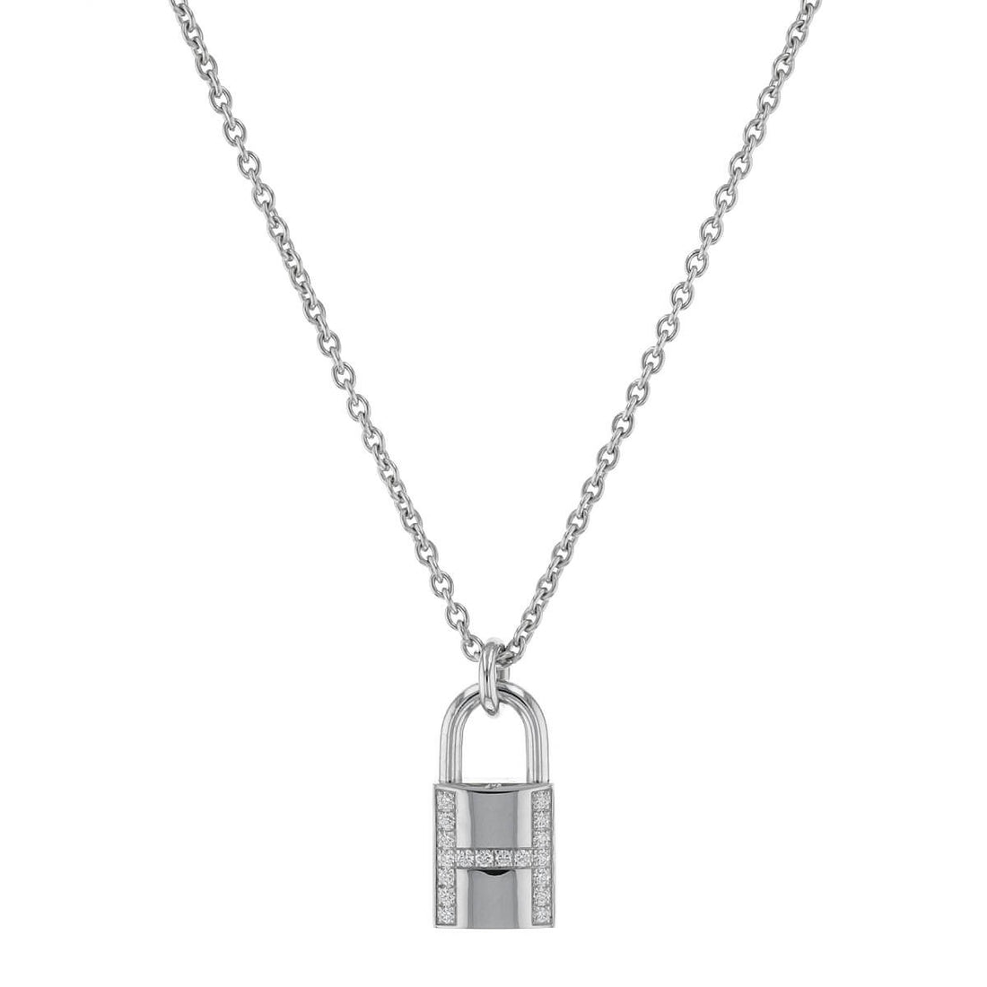 Hermes Cadenas diamonds and gold necklace