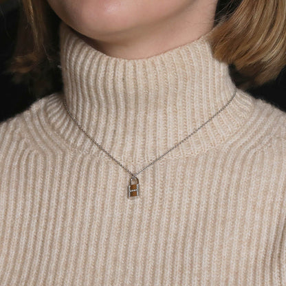 Hermes Cadenas diamonds and gold necklace
