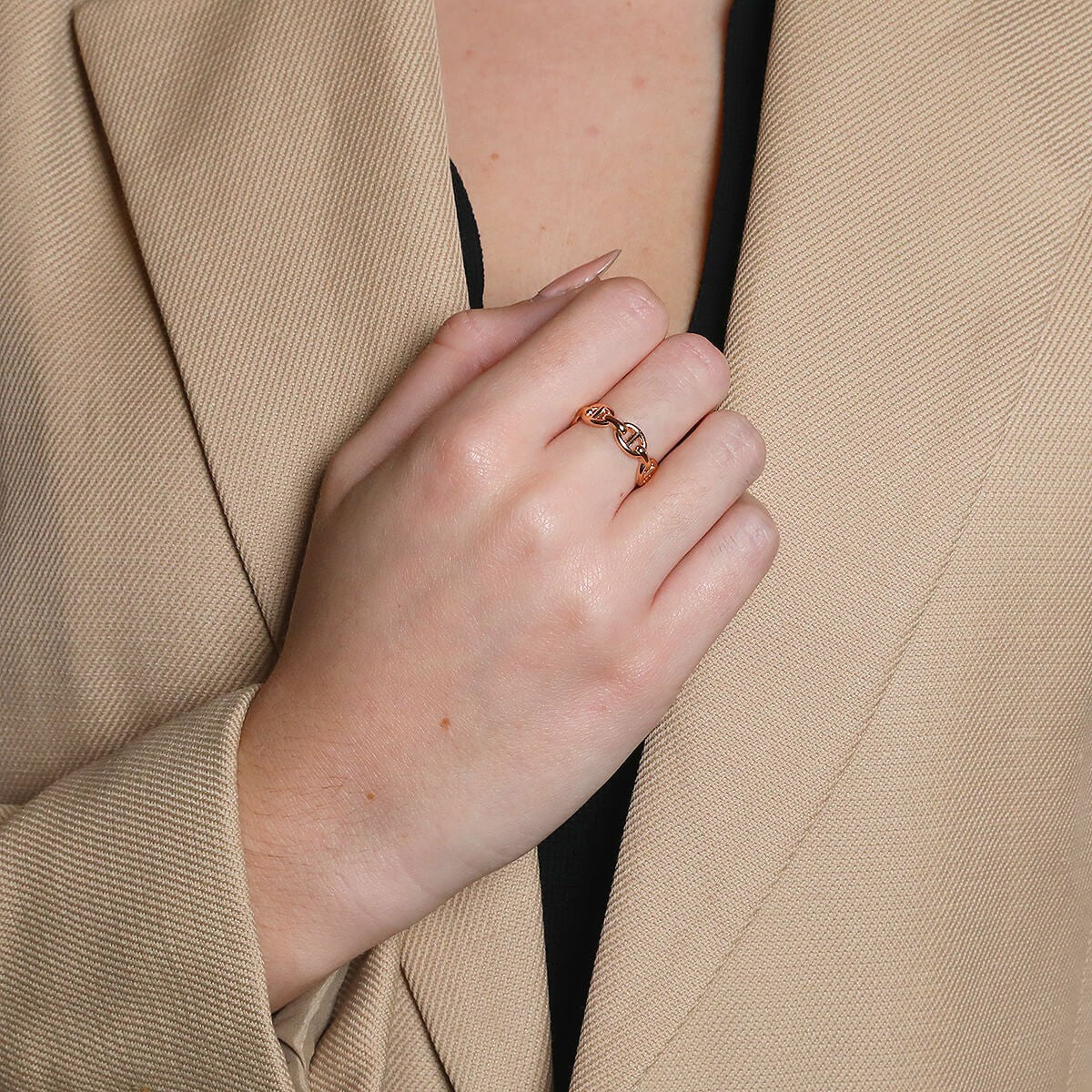 Hermes gold ring