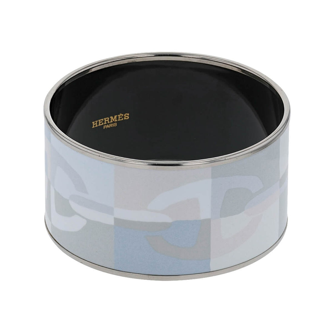 Hermes enamel and stainless steel bracelet