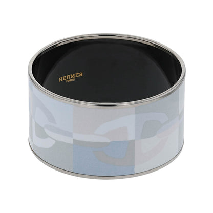 Hermes enamel and stainless steel bracelet