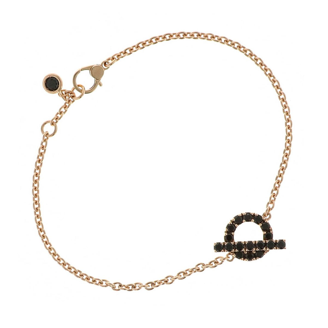 Hermes Finesse black spinels and gold bracelet
