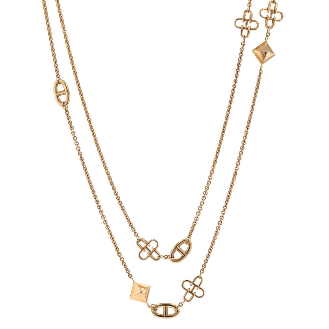 Hermes gold necklace