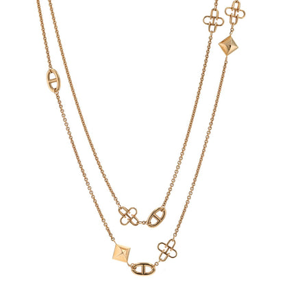 Hermes gold necklace