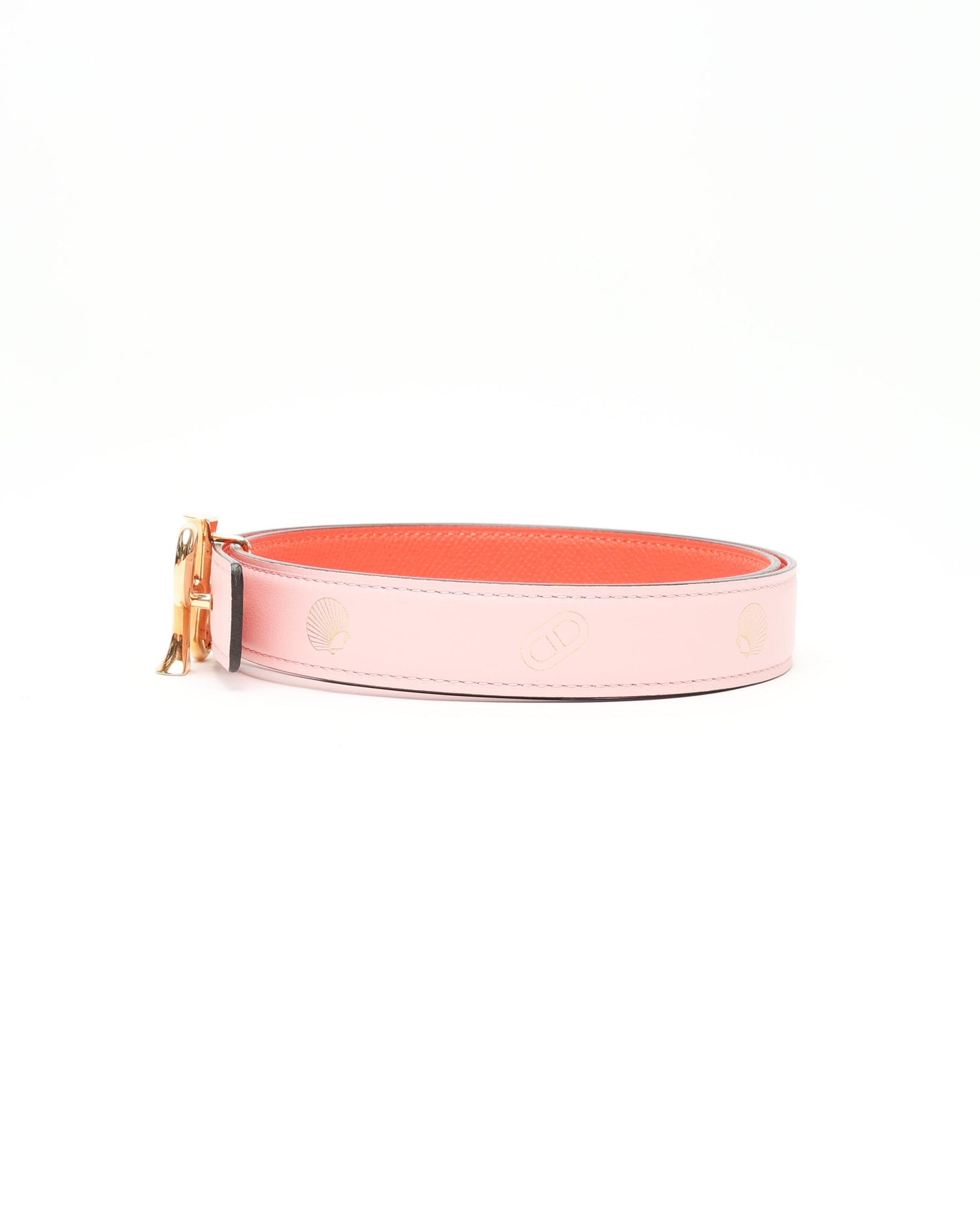 Herm�s Sur Mer Reversible Leather And Cor Baroque Belt Buckle