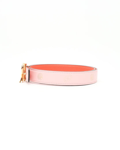 Herm�s Sur Mer Reversible Leather And Cor Baroque Belt Buckle
