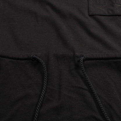Hermes T-shirt With Embroidered Pocket Dress Black Cotton