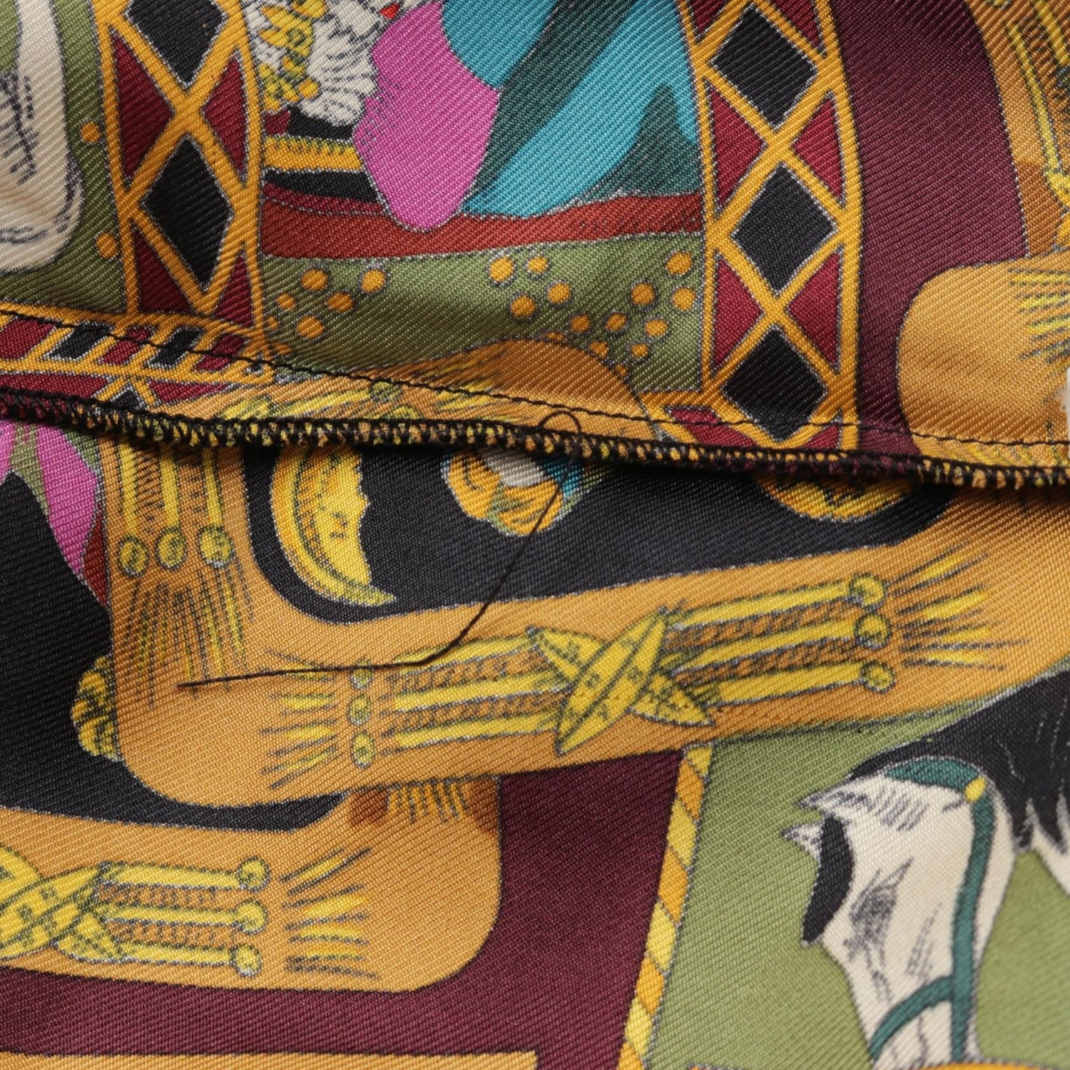 Hermes Tarot Print Blouse Silk 