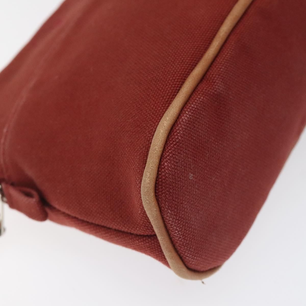 Hermes Bolide Pm Pouch Canvas Red Auth