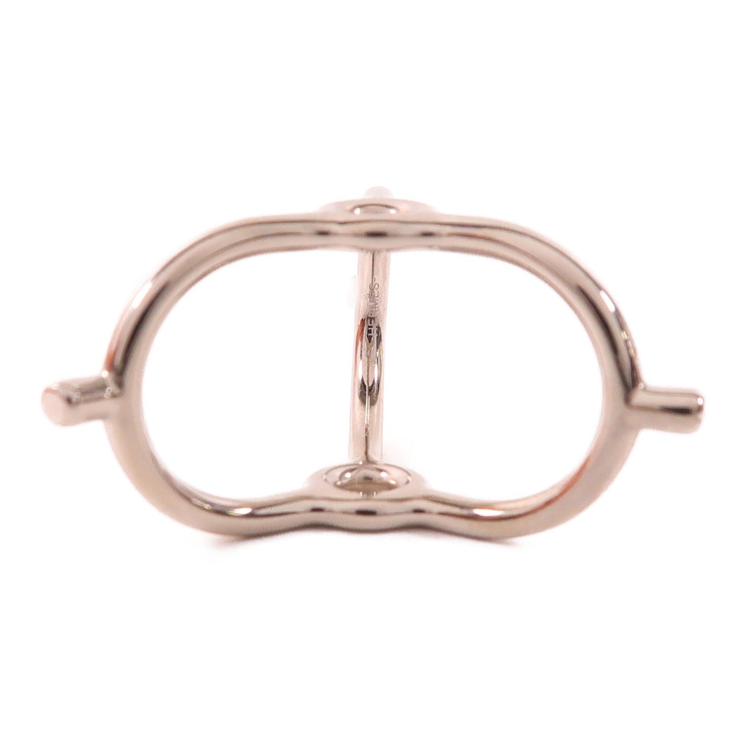 Hermes Kim Scarf Ring Silver Other Metal