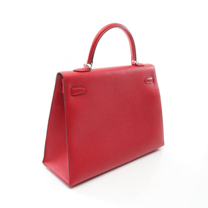 Hermes Kelly 35 Handbag Rouge Casaque Red Leather Epsom