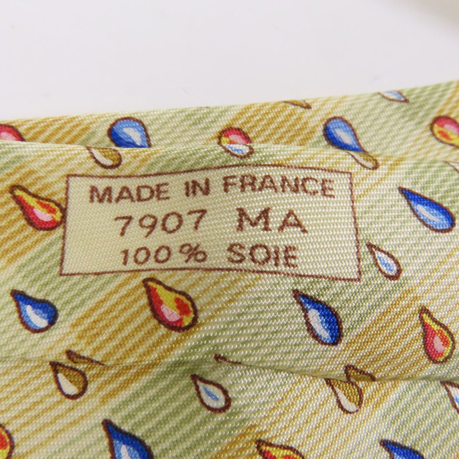 Hermes Silk Tie Belt Yellow Tie Yellow Silk