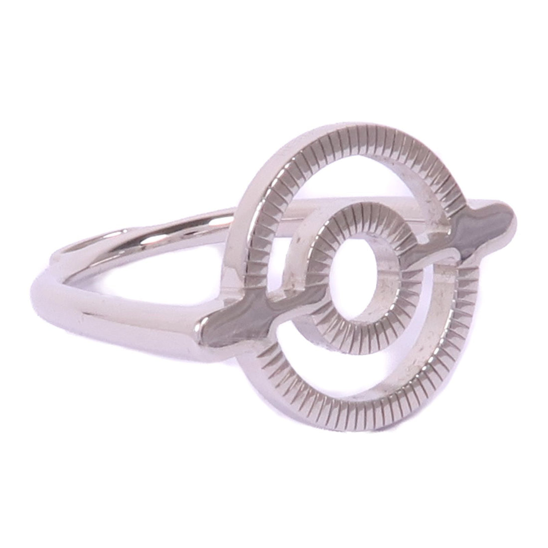 Hermes Kim Scarf Ring Silver Other Metal