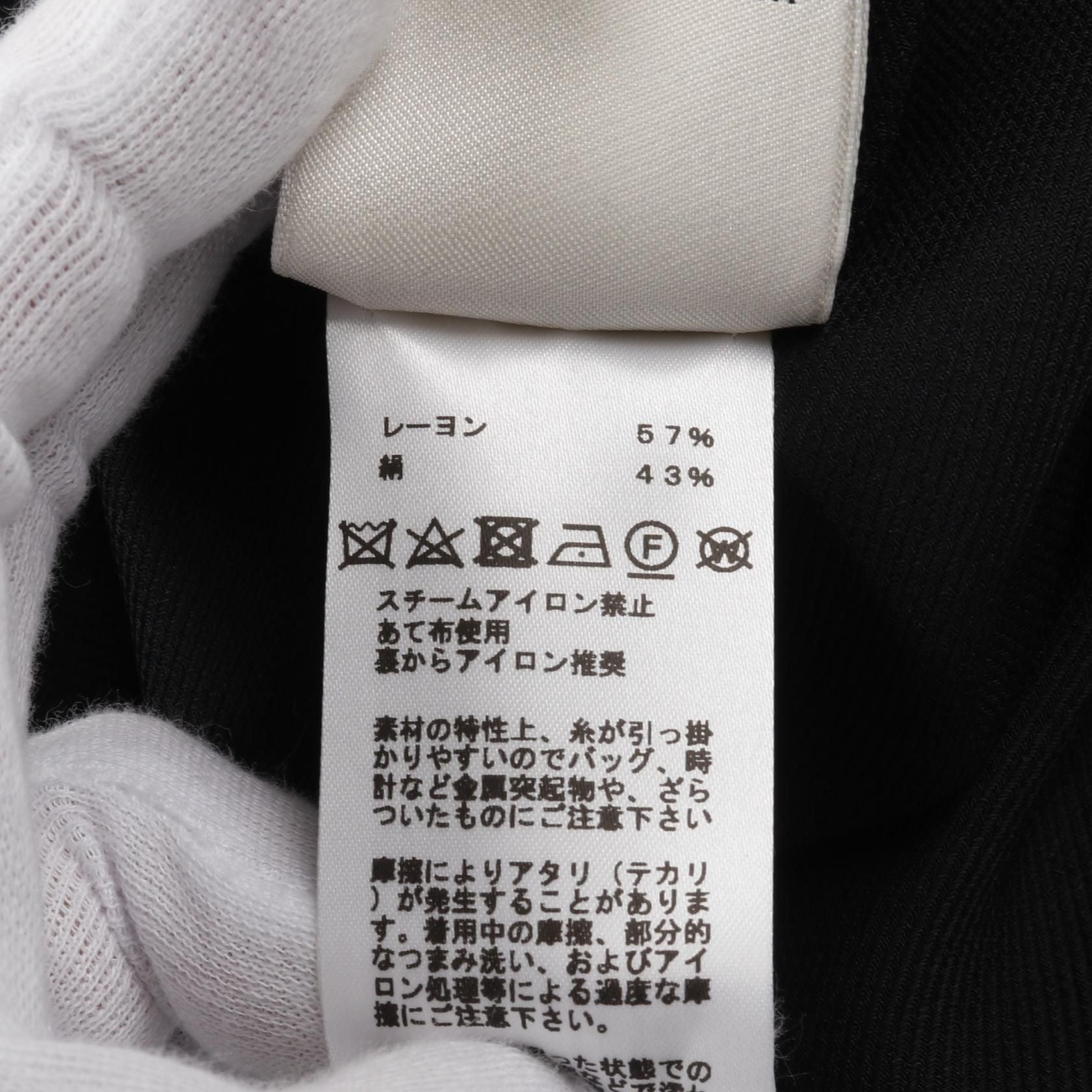 Hermes Dress Black Rayon Silk