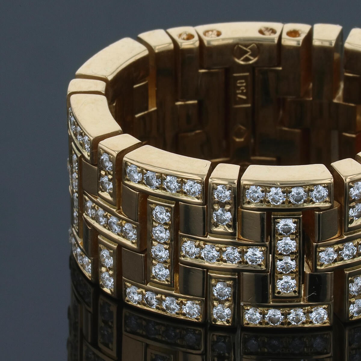 leon hatot gold and diamonds ring