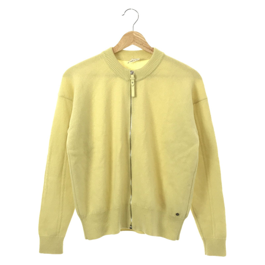 Hermes Yellow Cashmere Cardigan 34