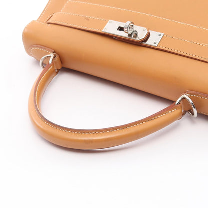 Hermes Kelly 28 Handbag Natural Sable Brown Calfskin (cowhide) Chamonix Leather