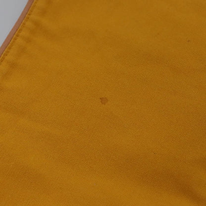 Hermes Clutch Bag Canvas Yellow Auth