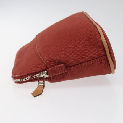 Hermes Bolide Pm Pouch Canvas Red Auth