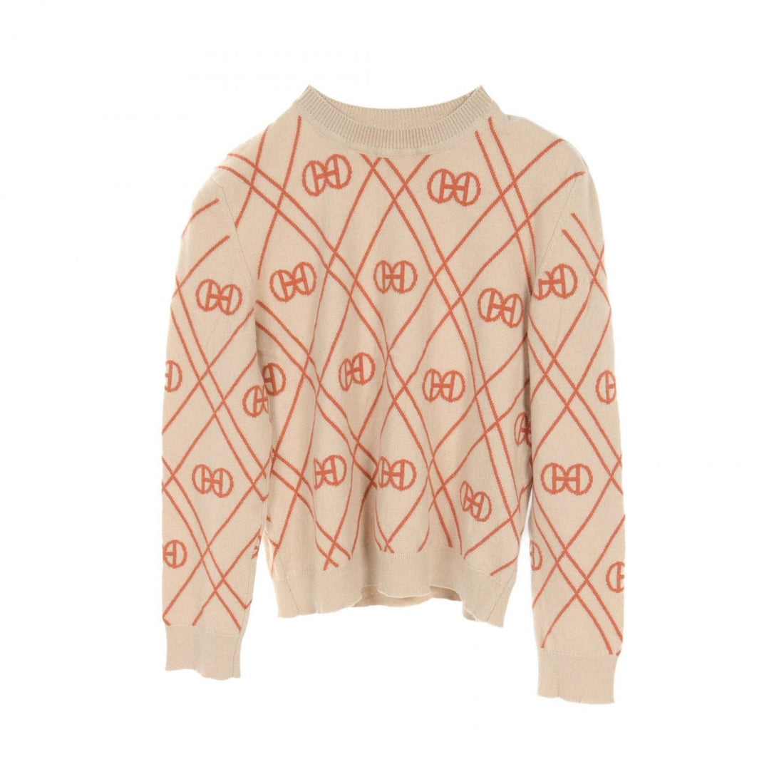 Hermes H Rondo Knit Beige Brown Cashmere