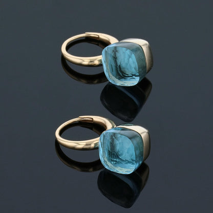 Pomellato Nudo topaz and gold earrings