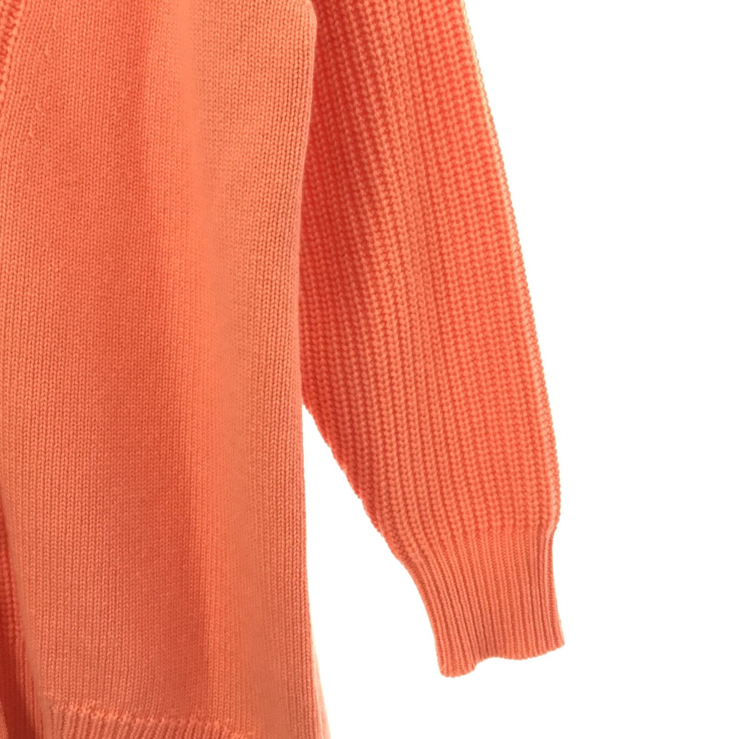 Hermes Jacket Knitwear Cardigan Cashmere Cotton Orange  34